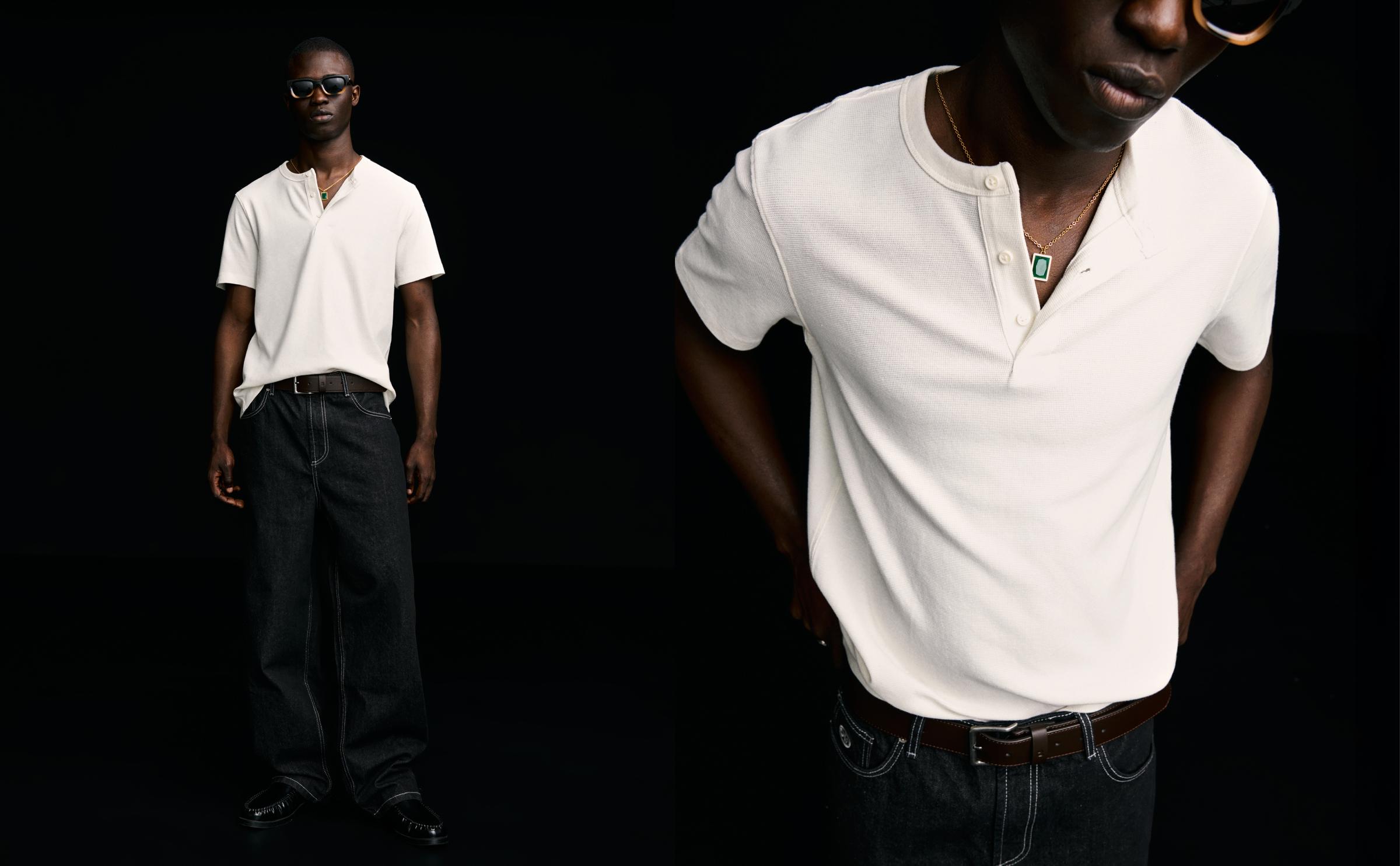 Kısa kollu gofre ekmekçi tişört - Görsel 18