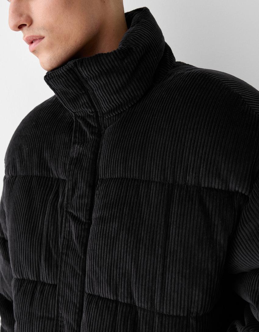 جاكيت منفوخ كوردروي-أسود-5