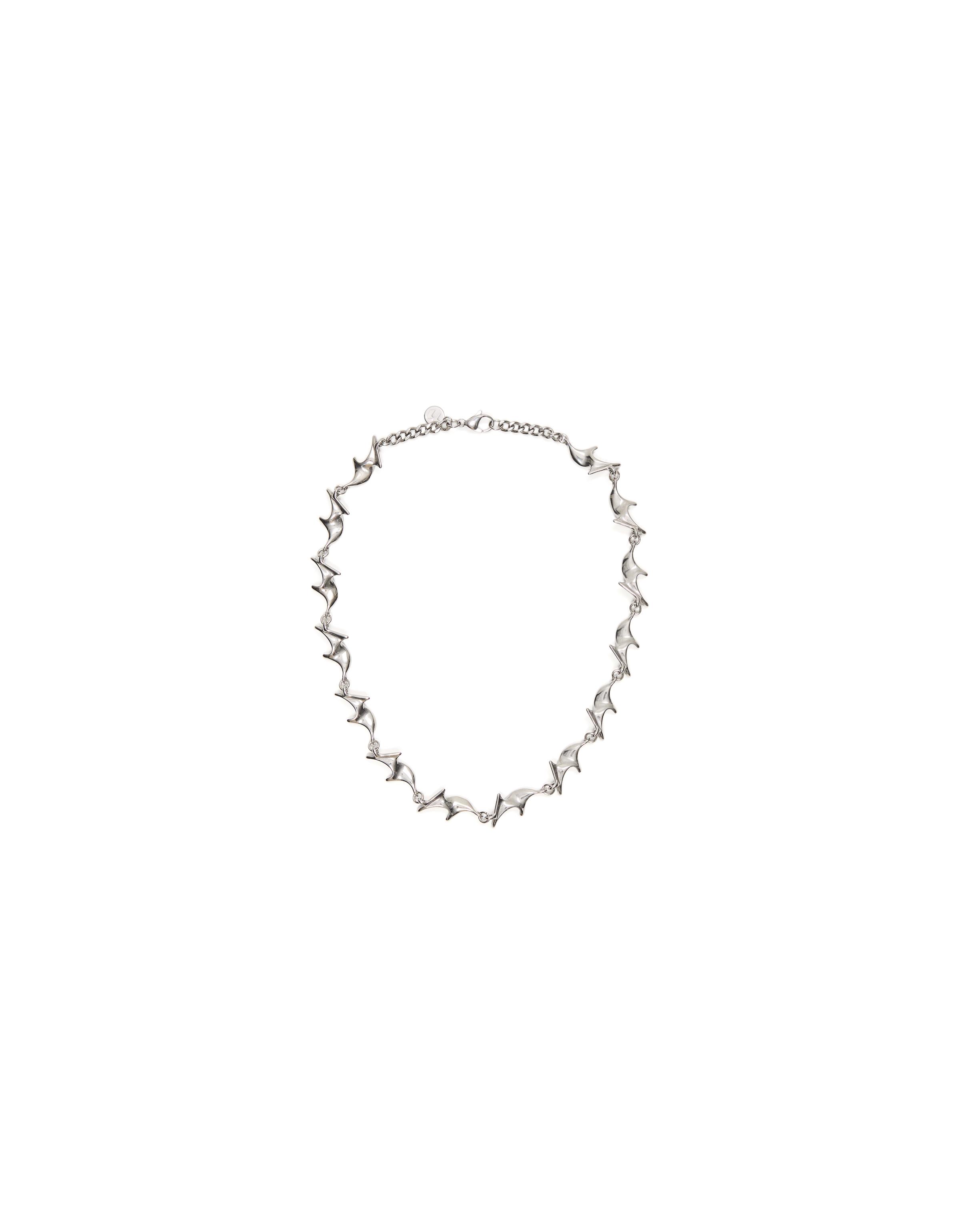 Steel spike chain — Silver