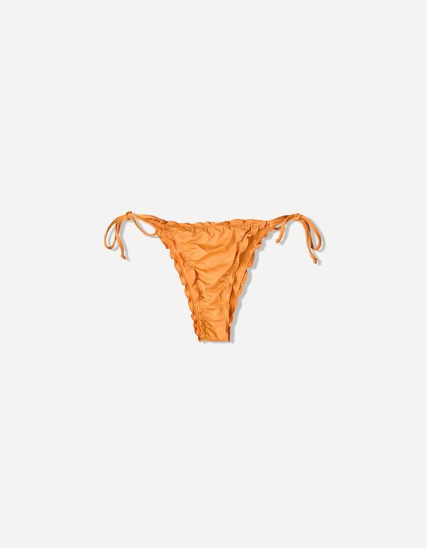 Kovrčave bikini gaćice-Narančasta-3