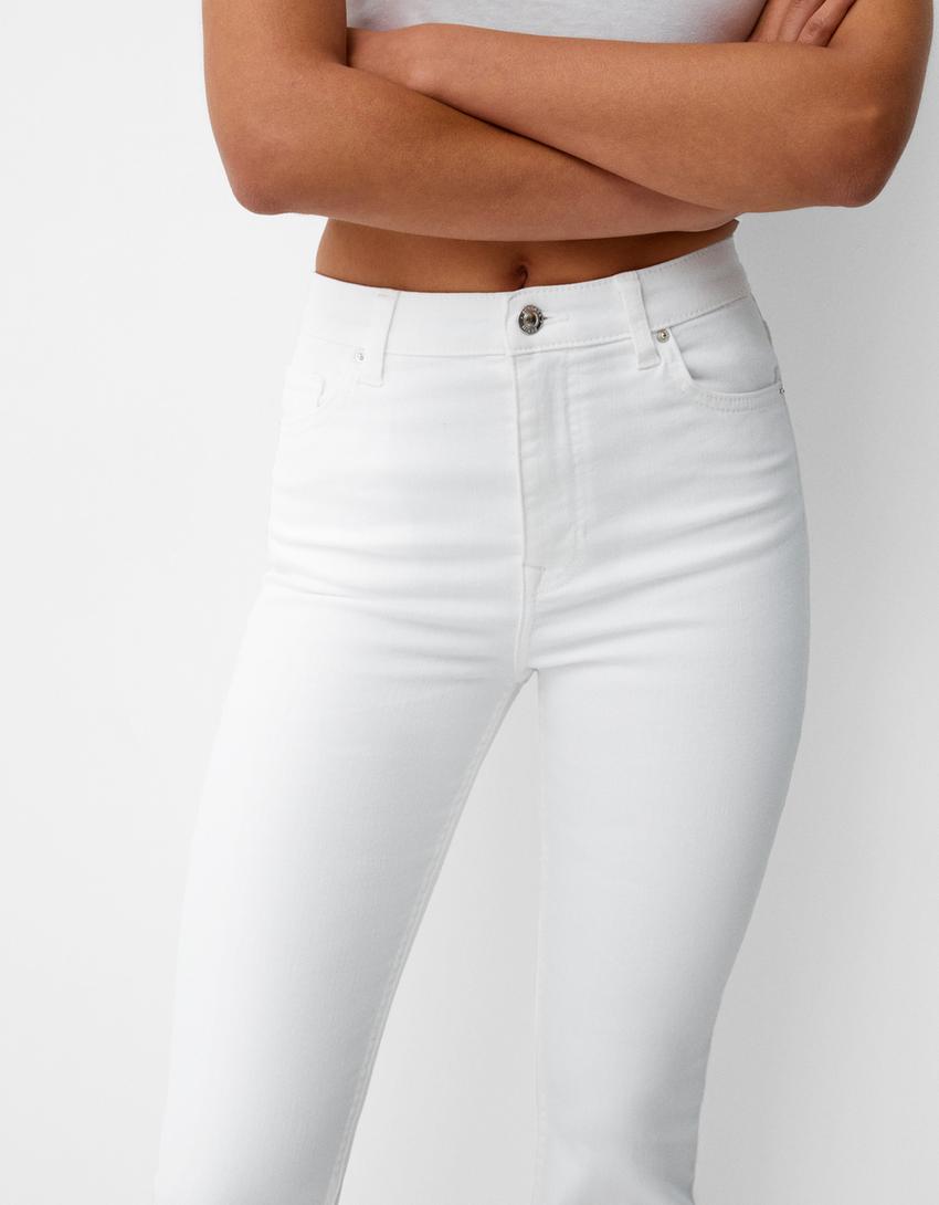 Jeans flare-Branco-3