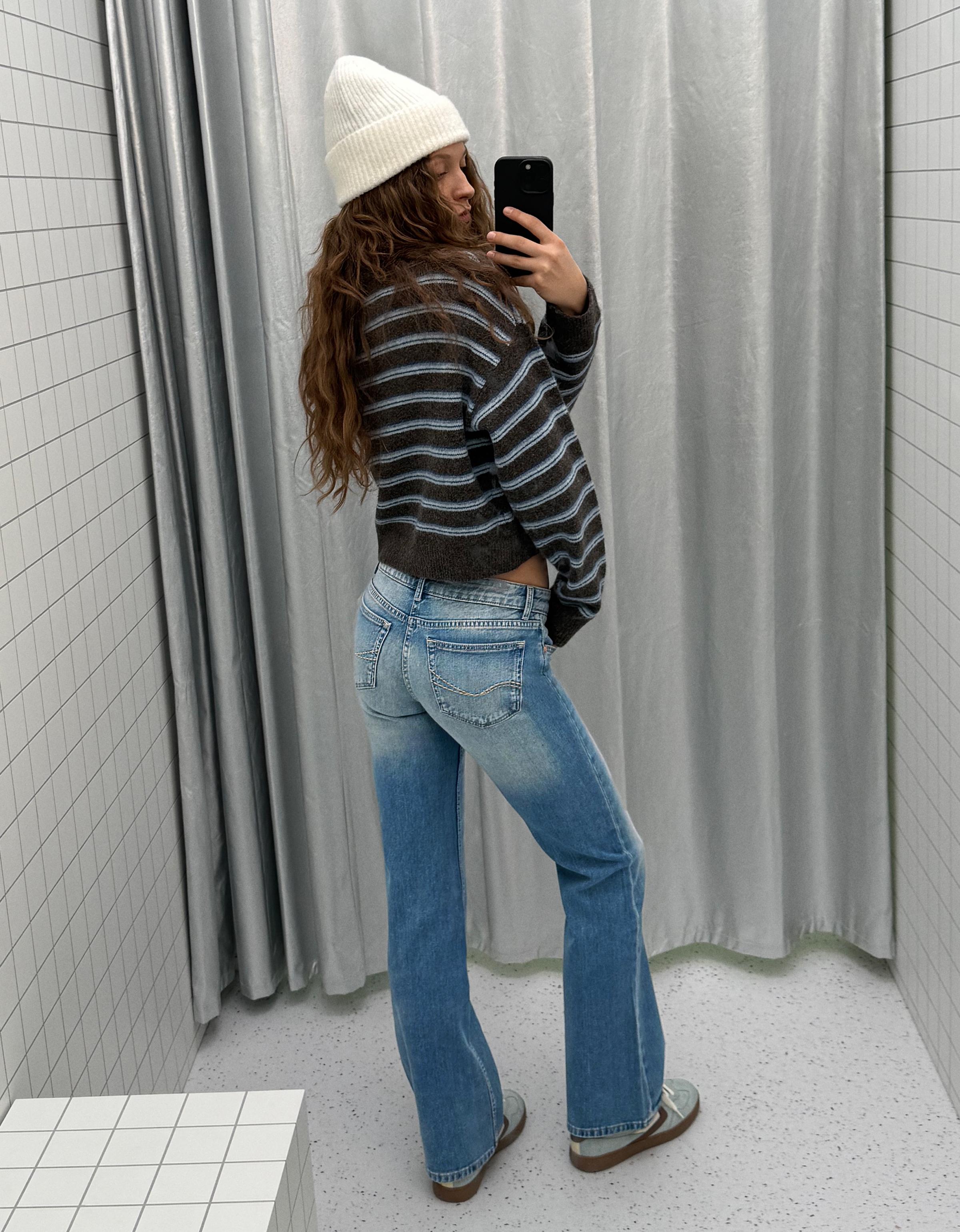 Düşük bel bootcut jean - Görsel 53