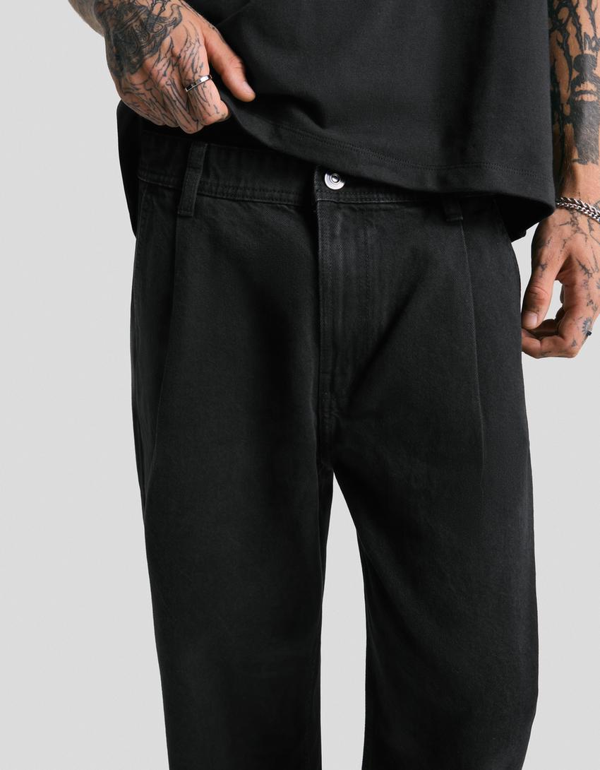 Jeans loose fit-Noir-3