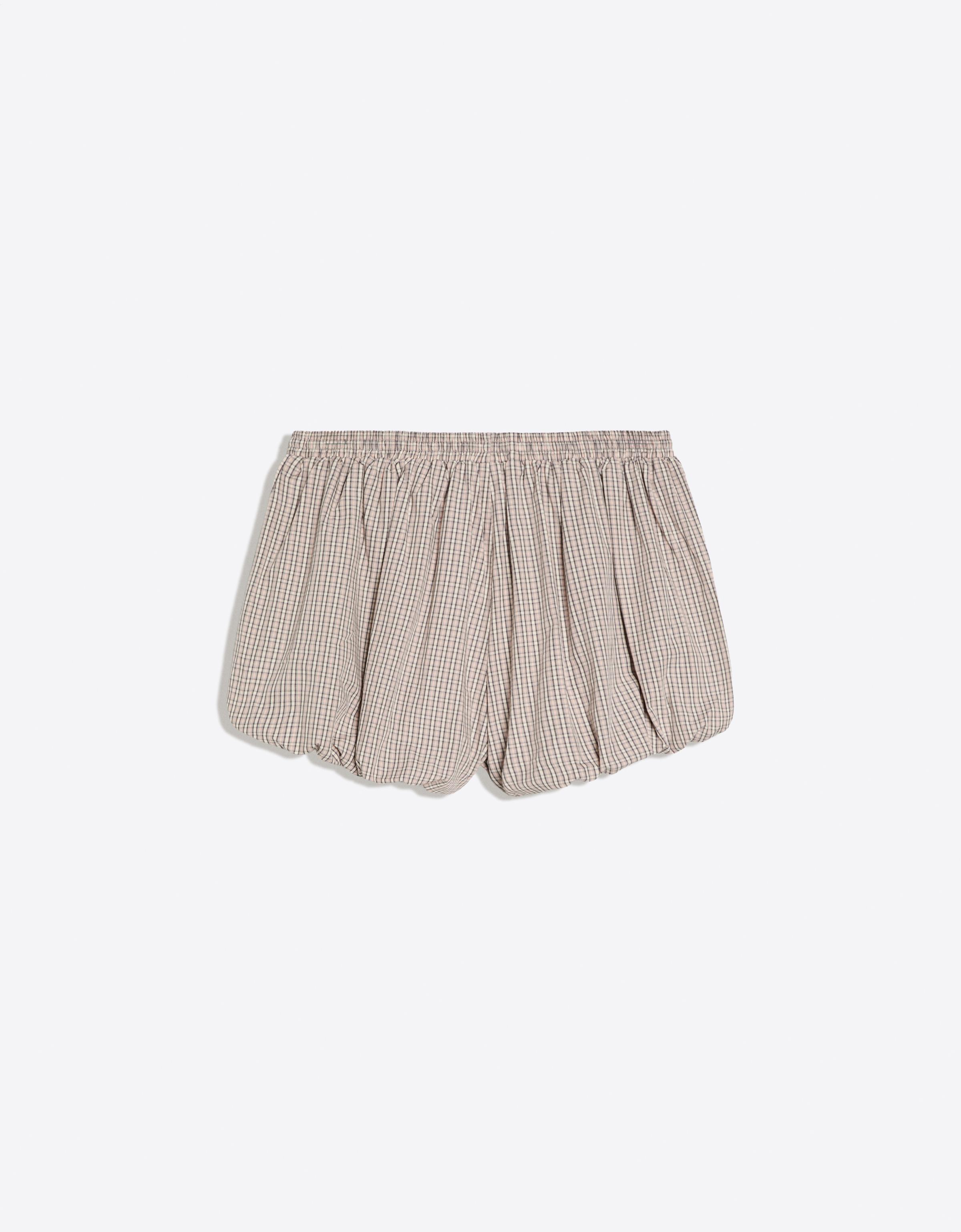 Balloon poplin skort — Sand