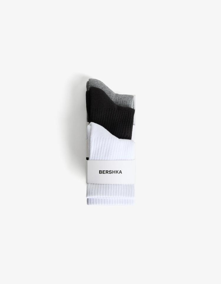 Pack of 3 sports socks — Grey