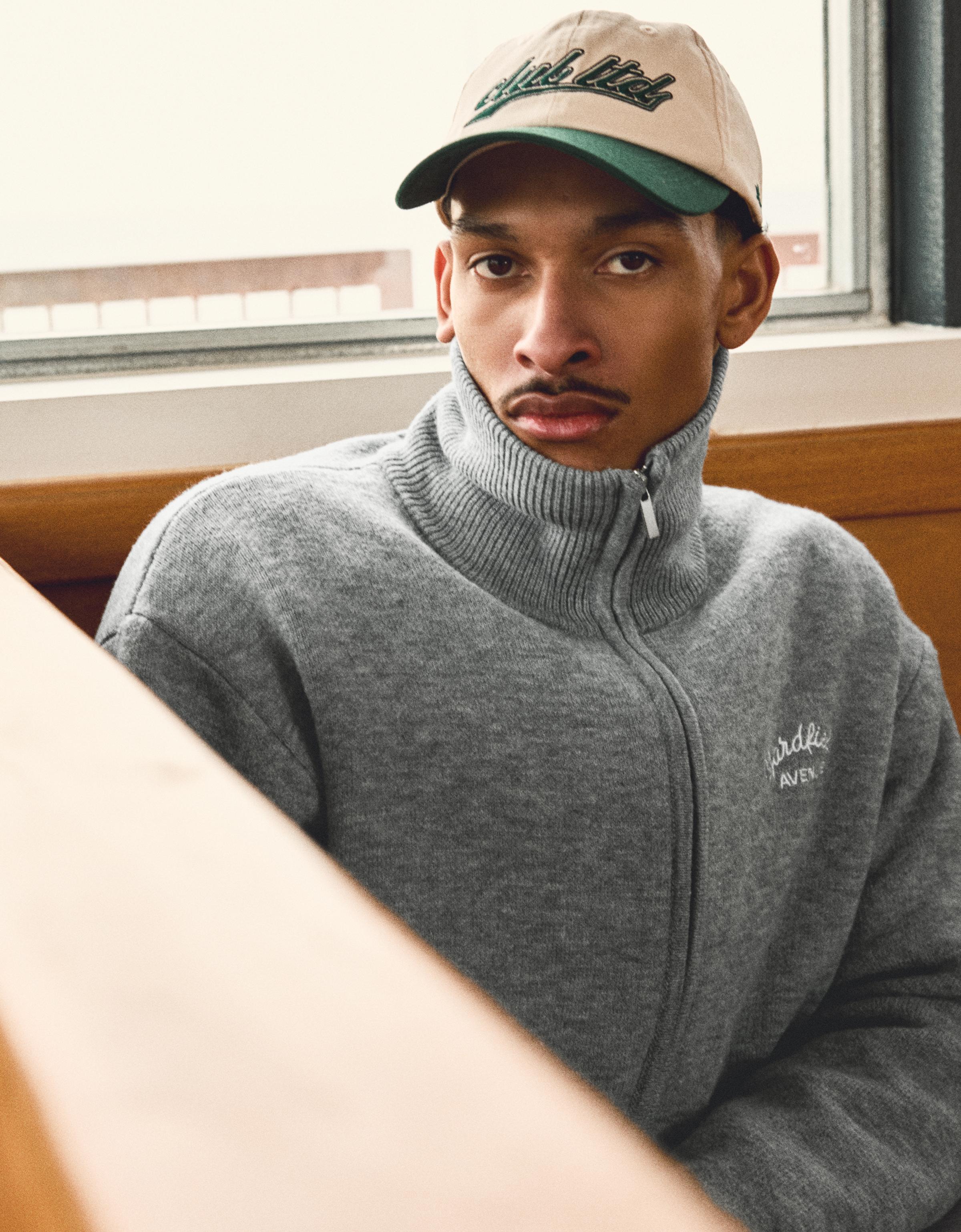 İşlemeli fermuarlı ceket - Görsel 5