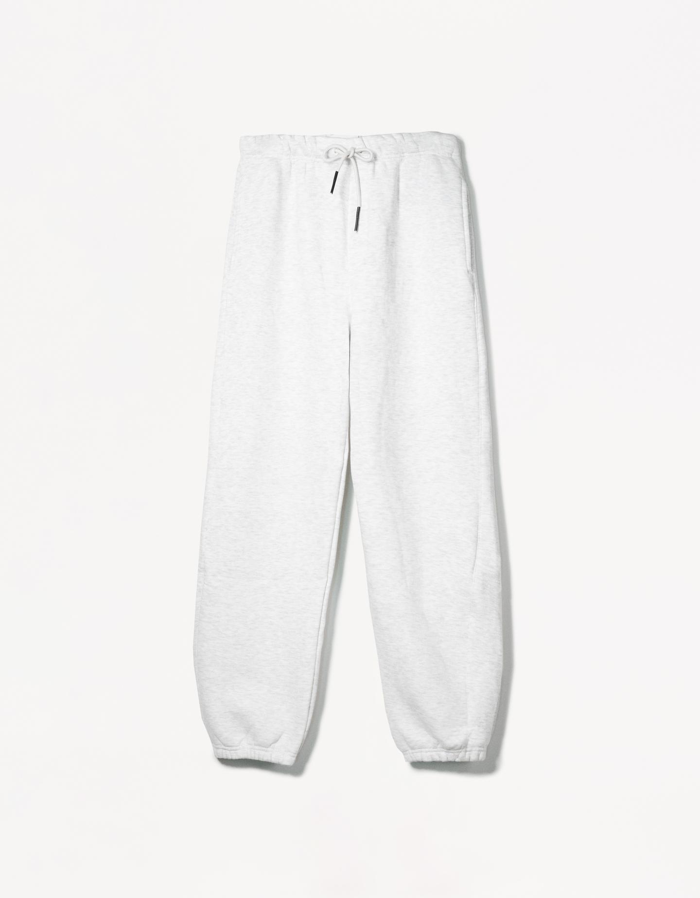 Bershka Pantaloni Jogger In Felpa Uomo S Grigio