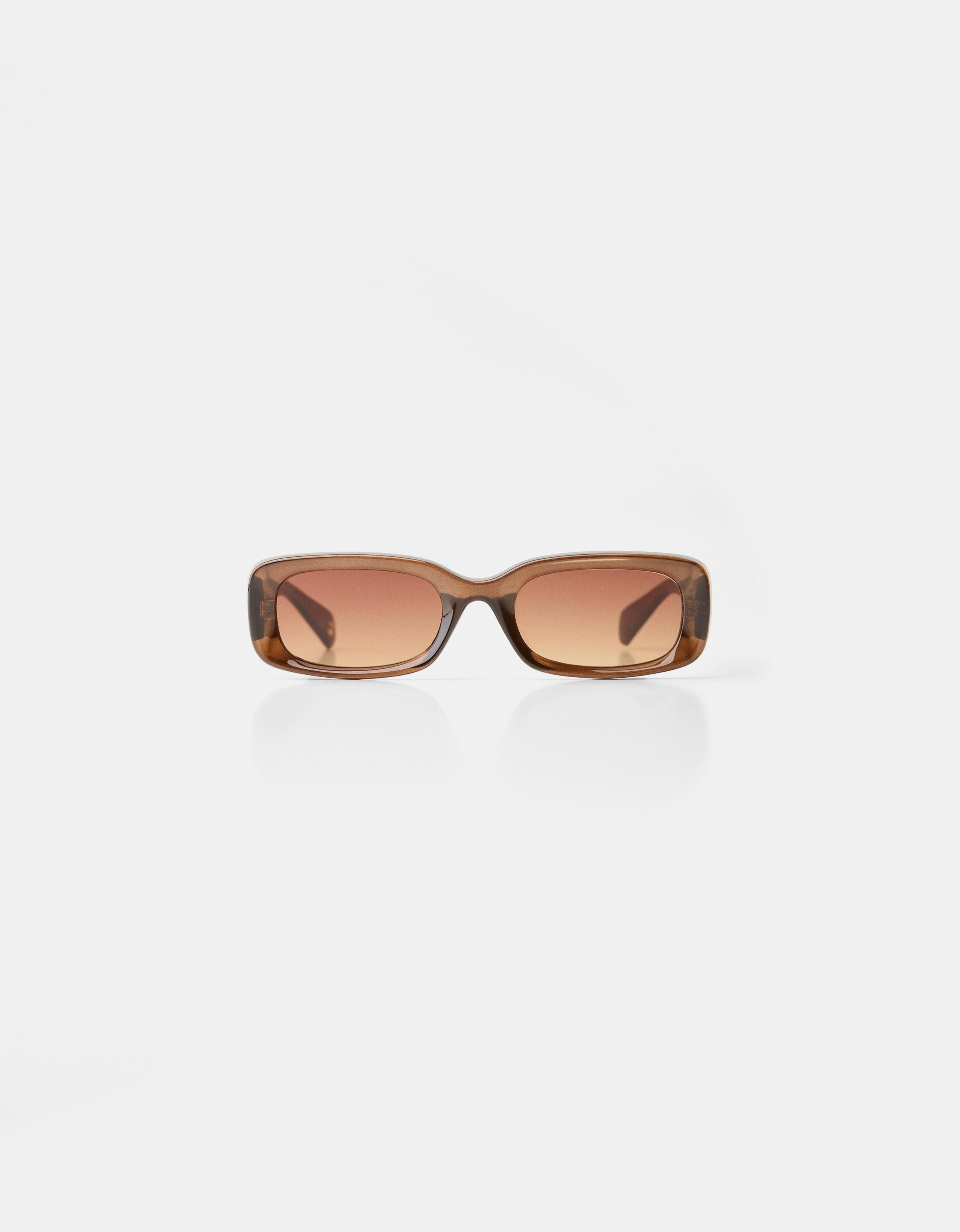 Gafas sol rectangulares Mujer Bershka