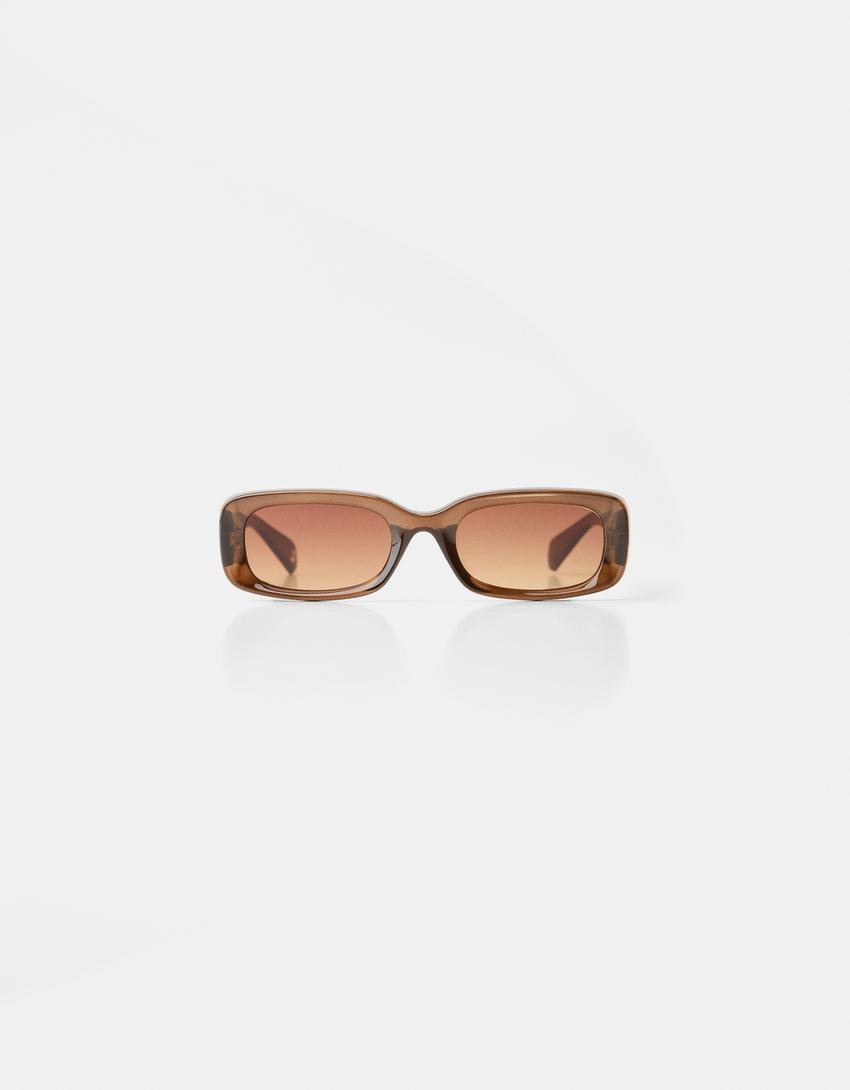 Lunettes Bershka Lunettes De Soleil Rectangulaires Accessoires BSK