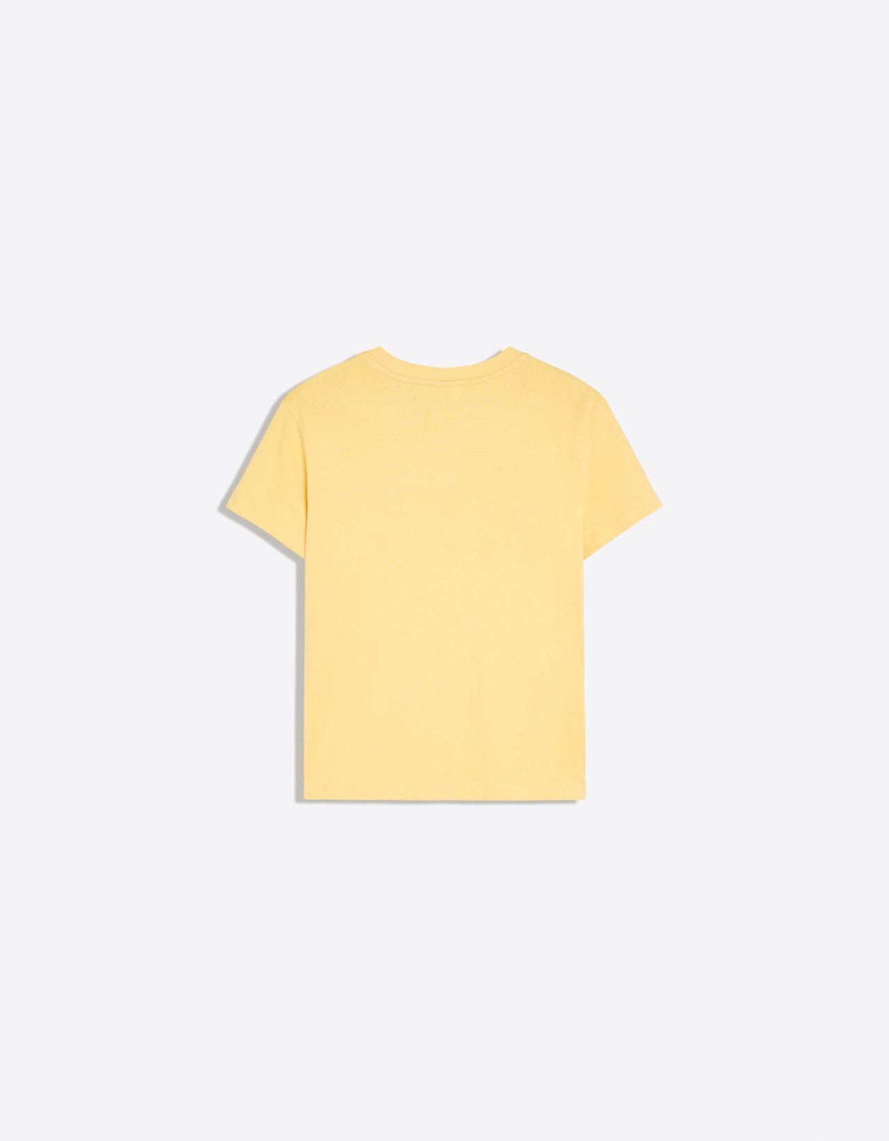 Short sleeve print T-shirt — Yellow