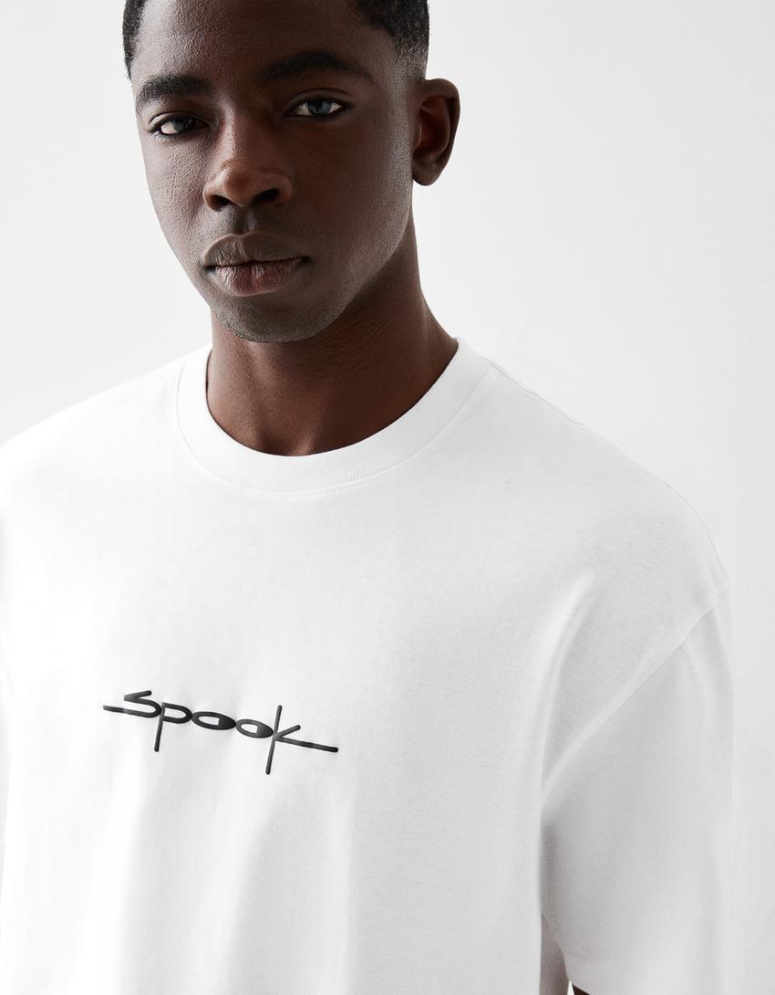 T-shirt La Ruta Del Bakalao manches courtes boxy fit-Blanc-6