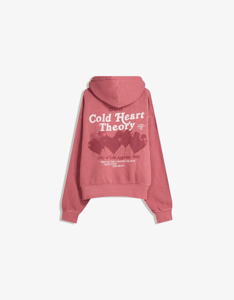 Faded-effect printed sweatshirt