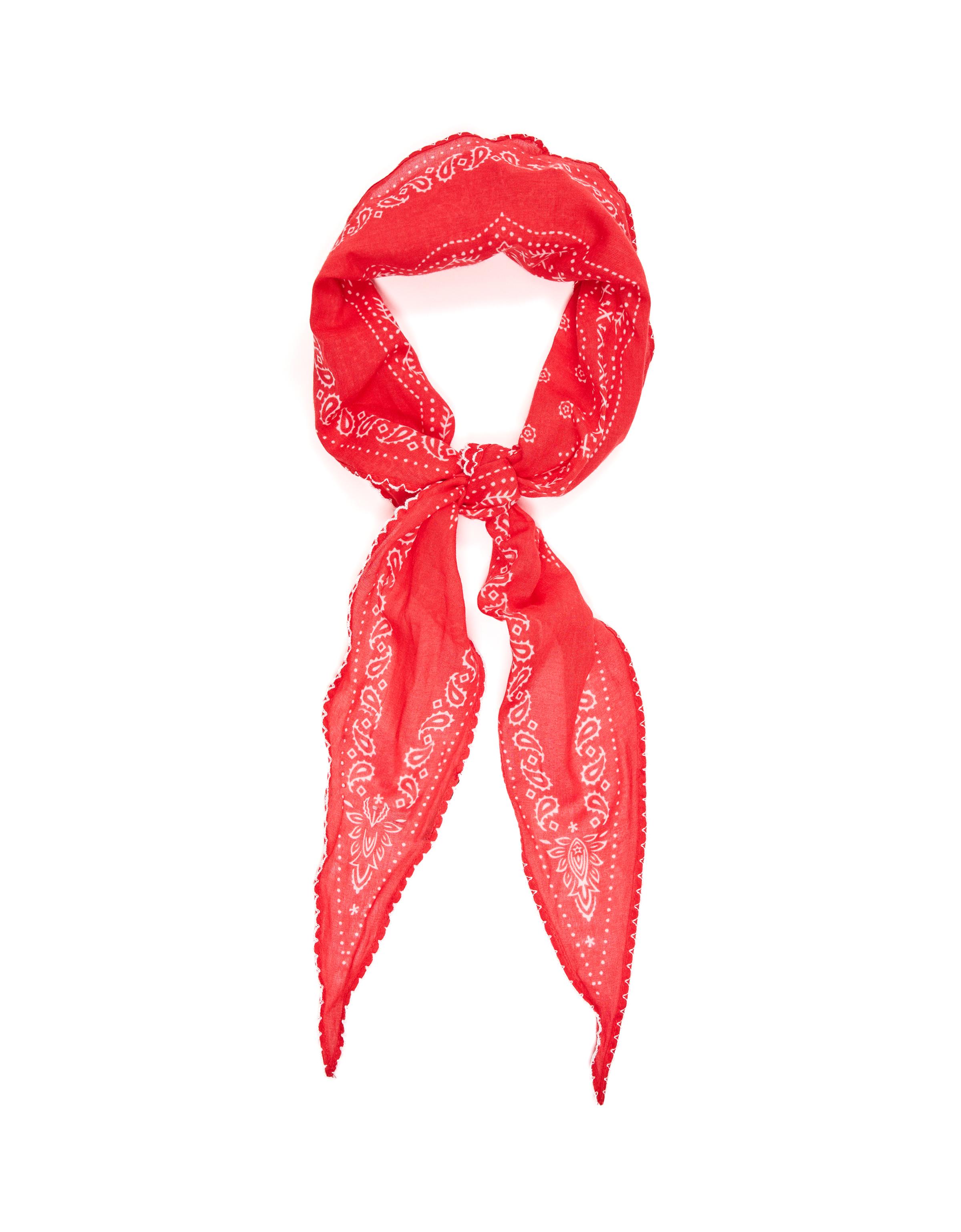 Paisley print bandana — Red