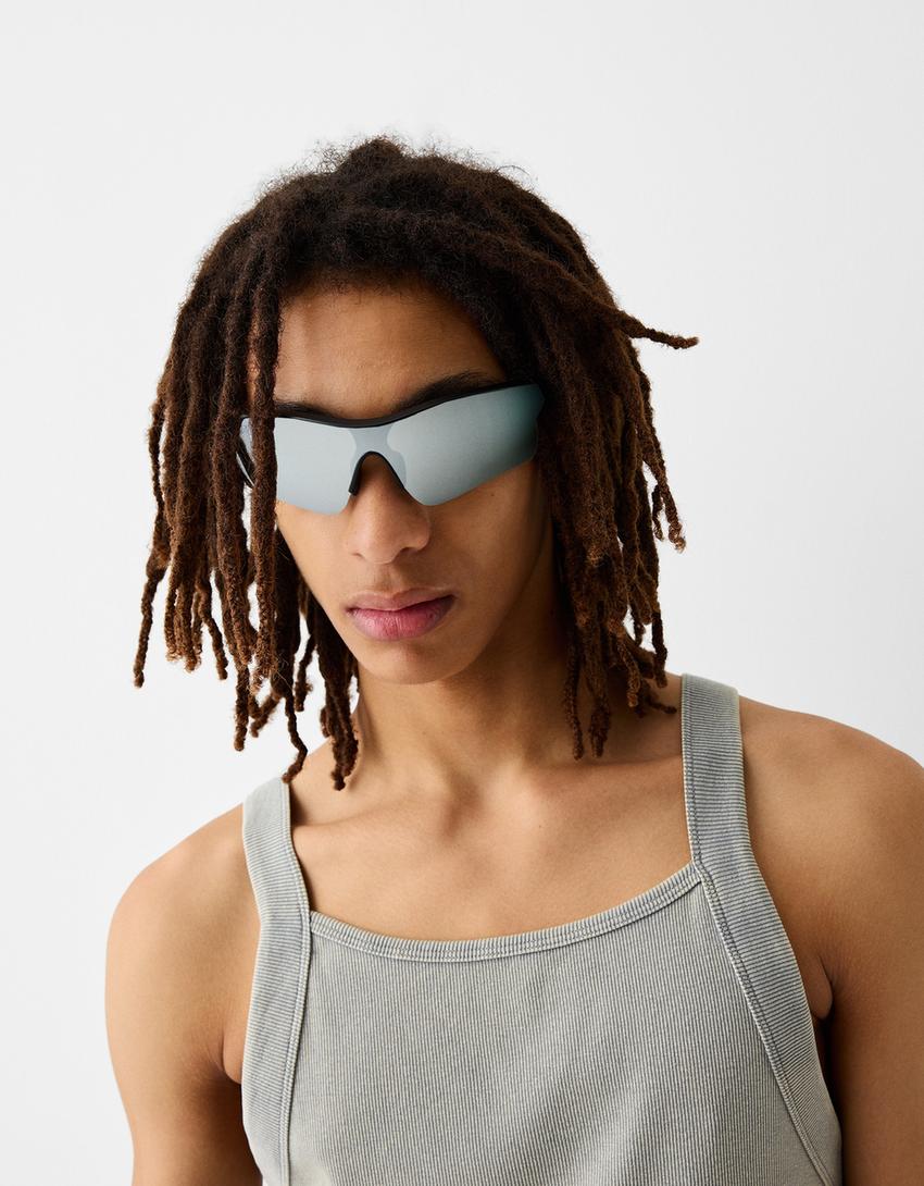 Lunettes de soleil sportives-Noir-1