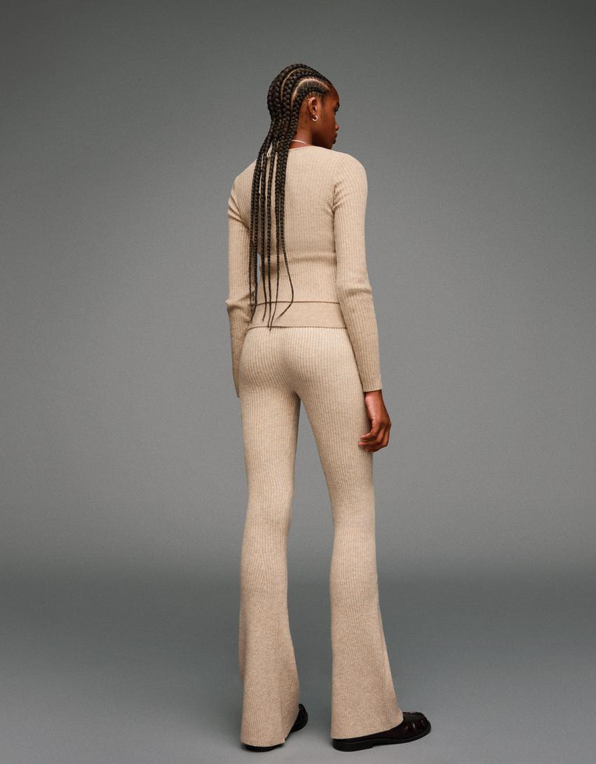 Pantalón punto wide leg-Arena