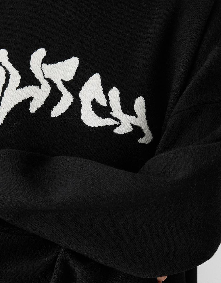 Pull texte-Noir-7