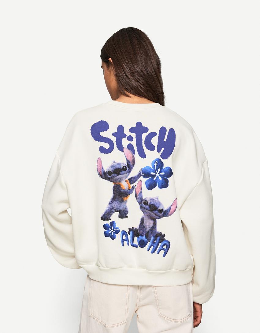 Sudadera Lilo & Stitch-Blanco roto-1