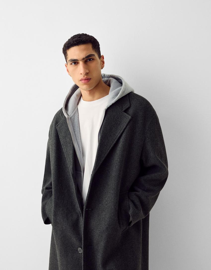 Manteau confort-Gris-3