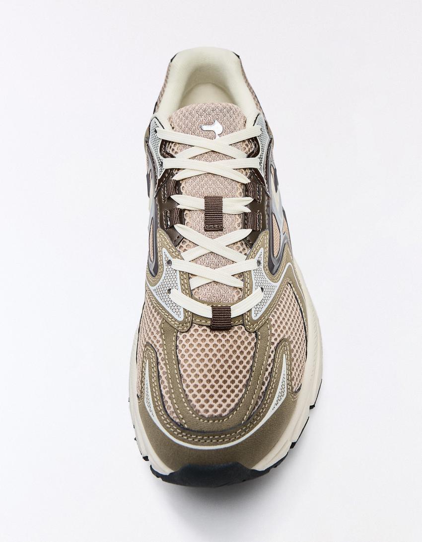 Multi-piece trainers-Brown