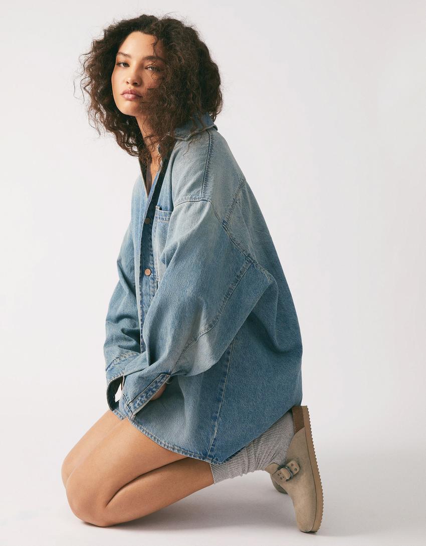 Buckled clogs with stud details-TAUPE