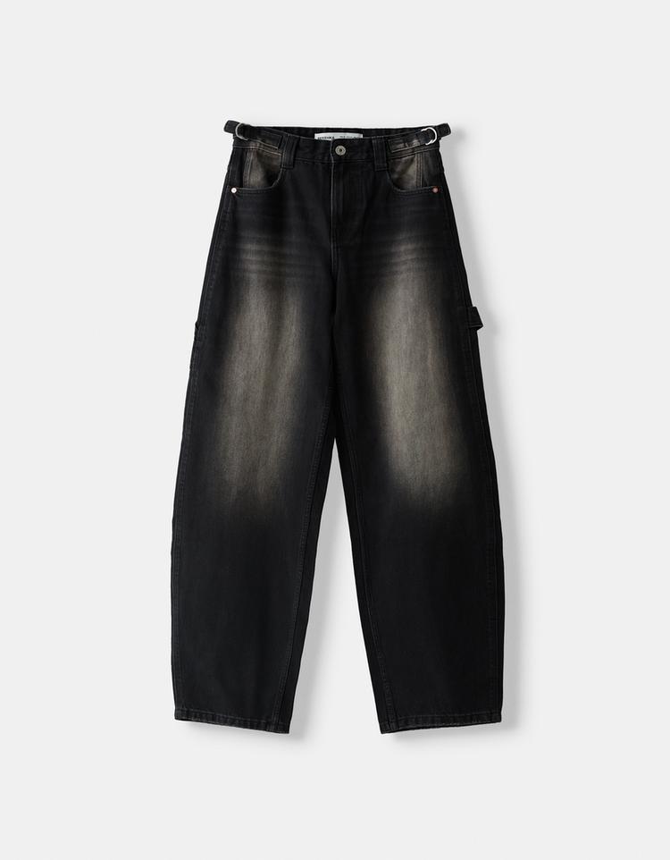 Verstellbare Workwear-Jeans im Balloon-Fit