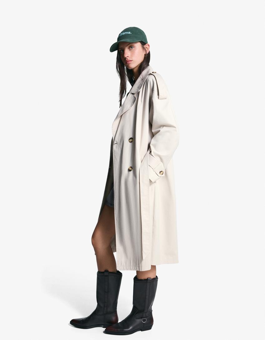 Trench coat-Stone