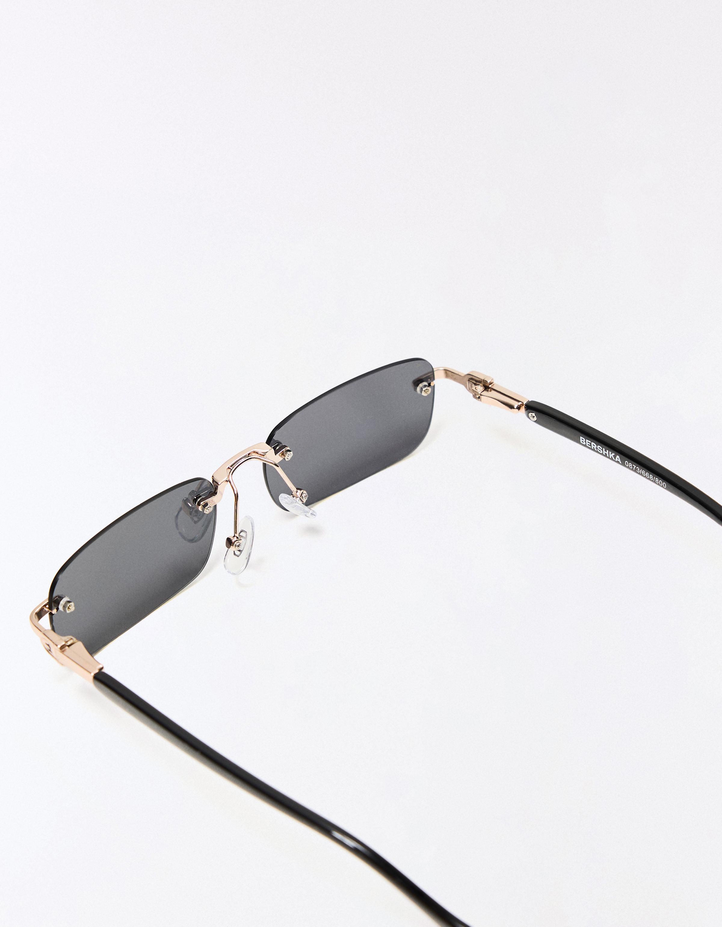 Rimless sunglasses — Black