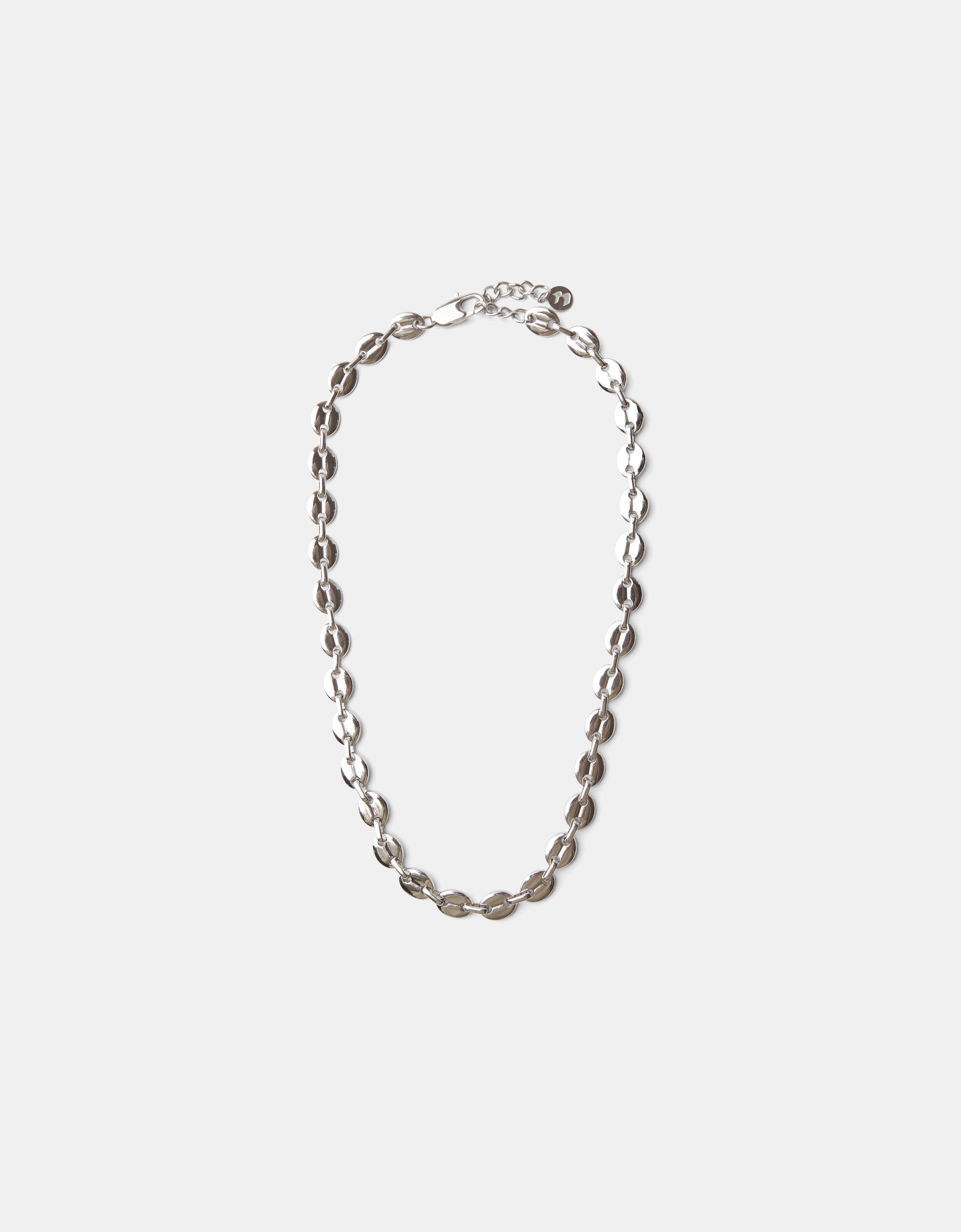 Bershka Halskette Mit Kette Herren Silber