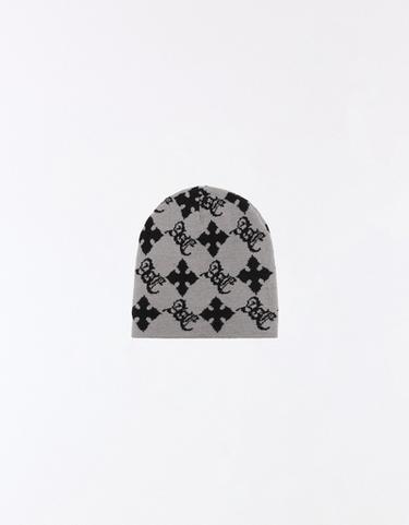 Printed beanie — Grey 3