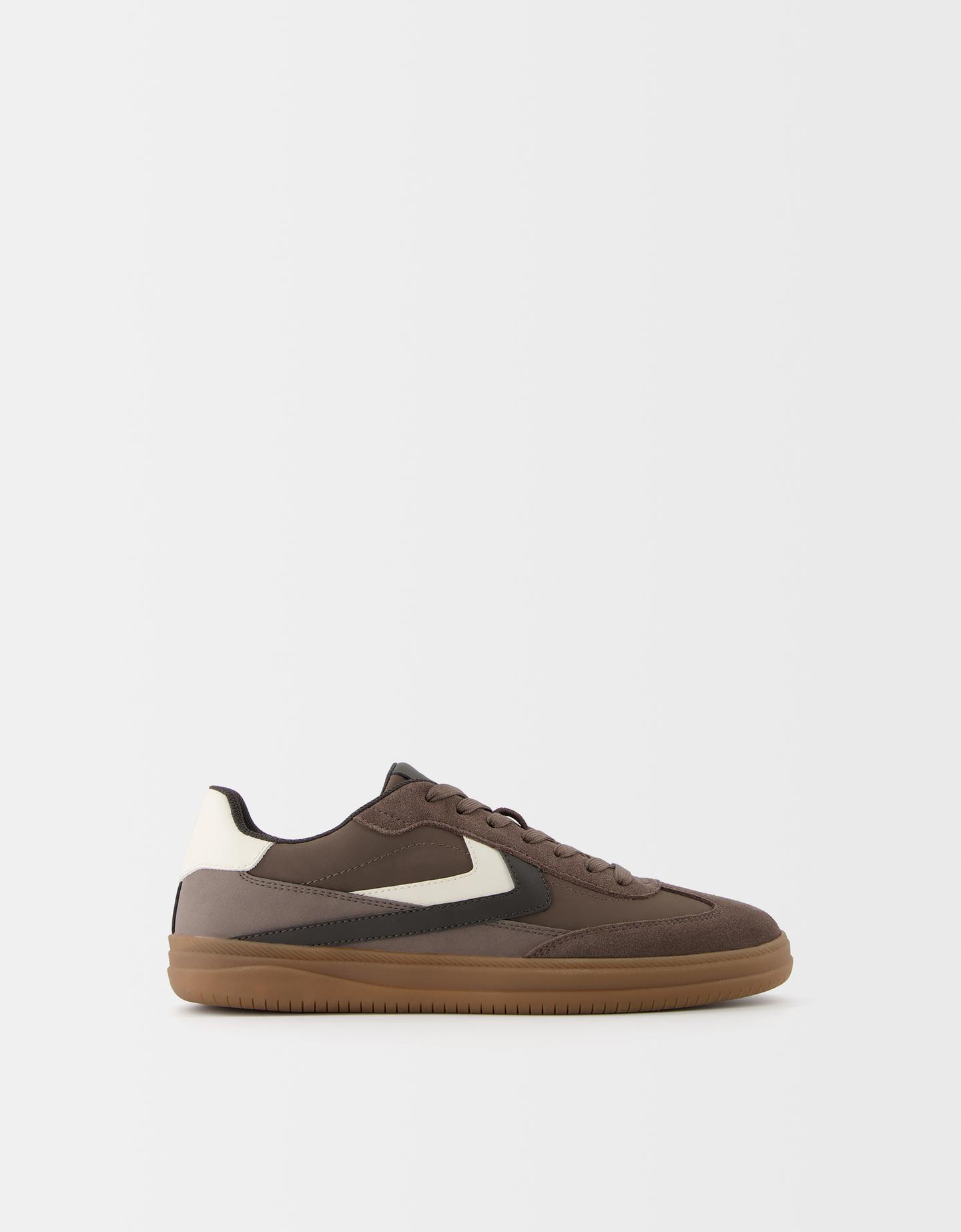 Bershka Sneakers Rétro Uomo 45 Marrone