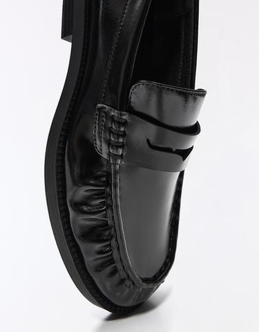 Ruched loafers — BLACK 4