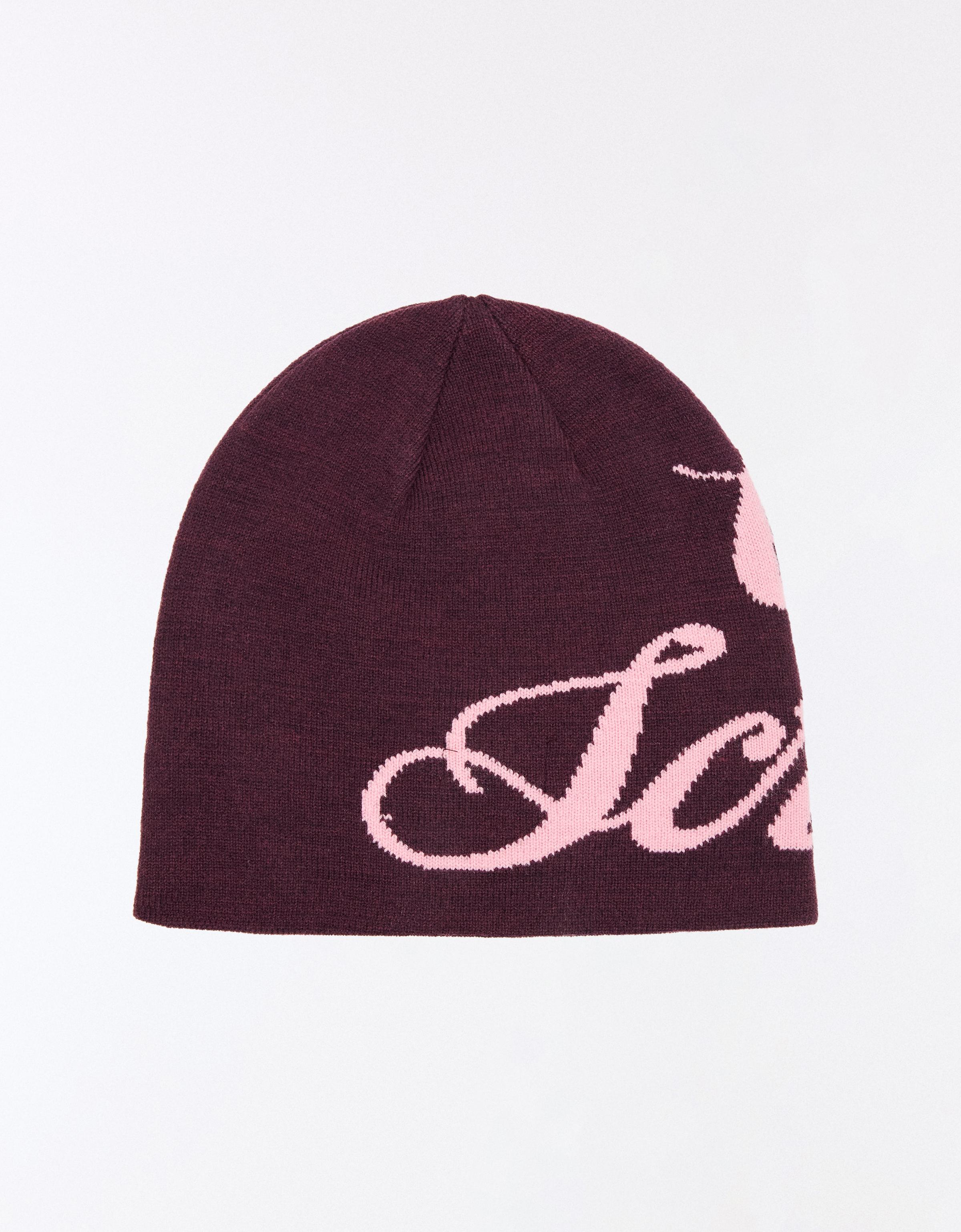 Graphic beanie — Burgundy