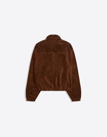Leather jacket with pockets — Brown 6