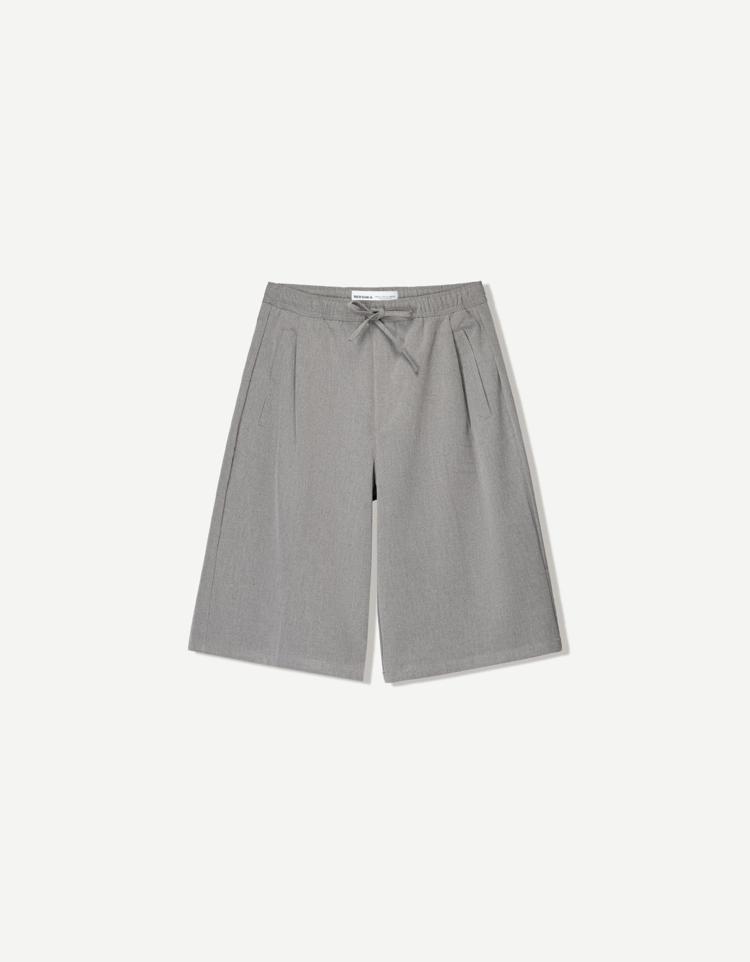 【SATIIIZ】Hyde Button Bermuda Pants undefined