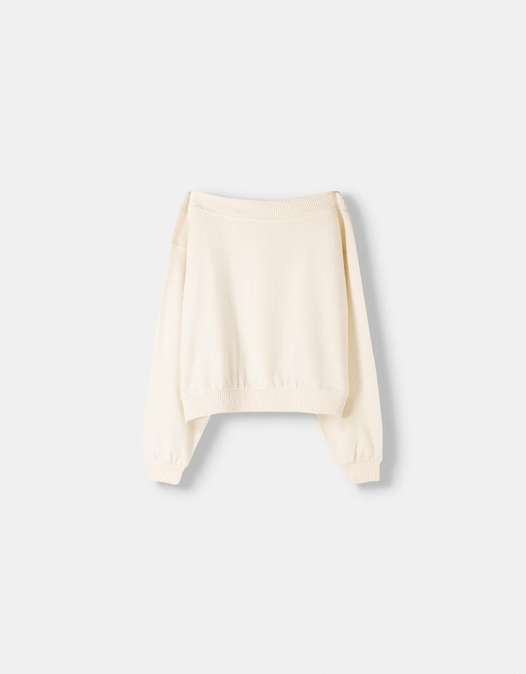 Asymmetric soft touch sweater