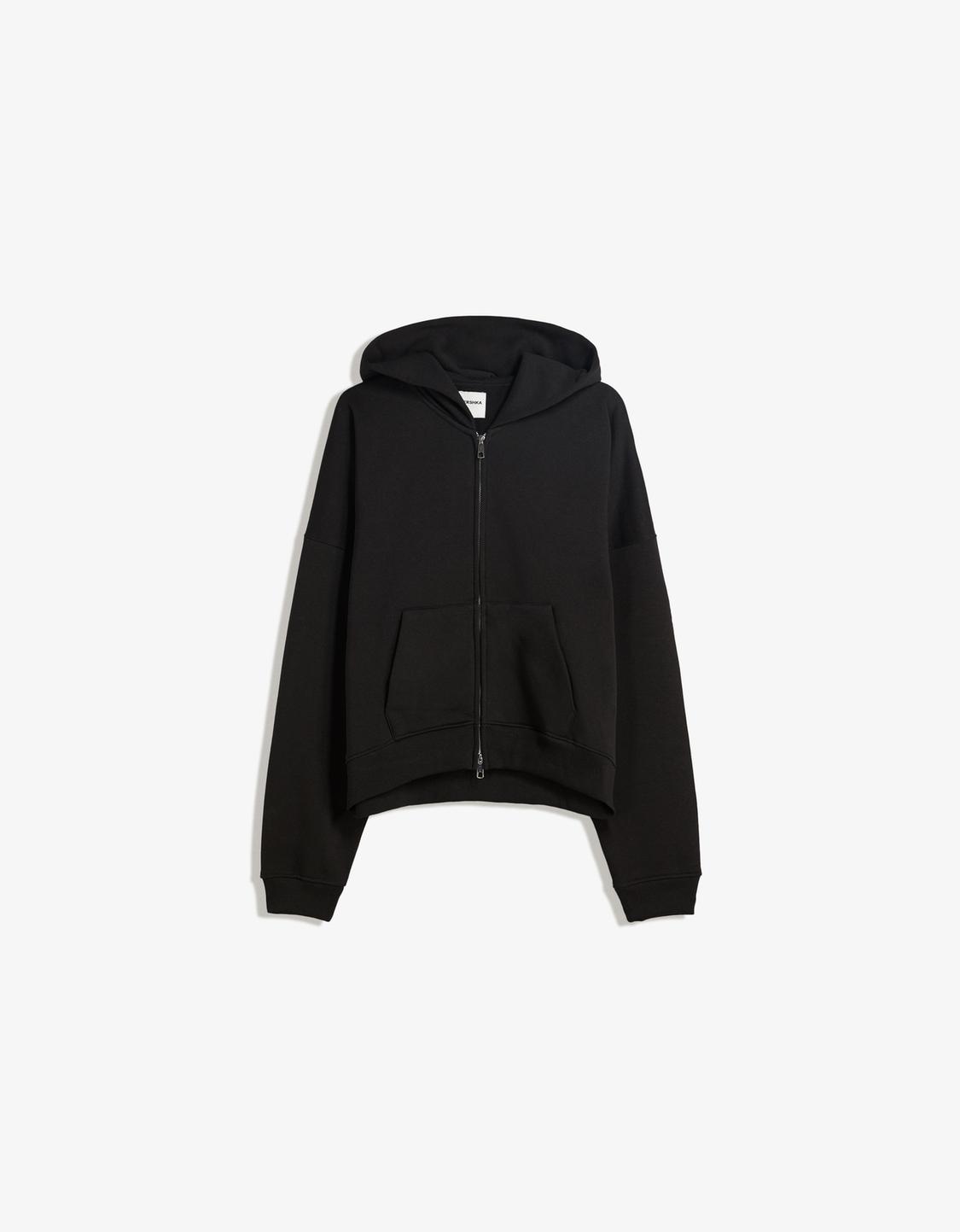 Oversize zip-up hoodie