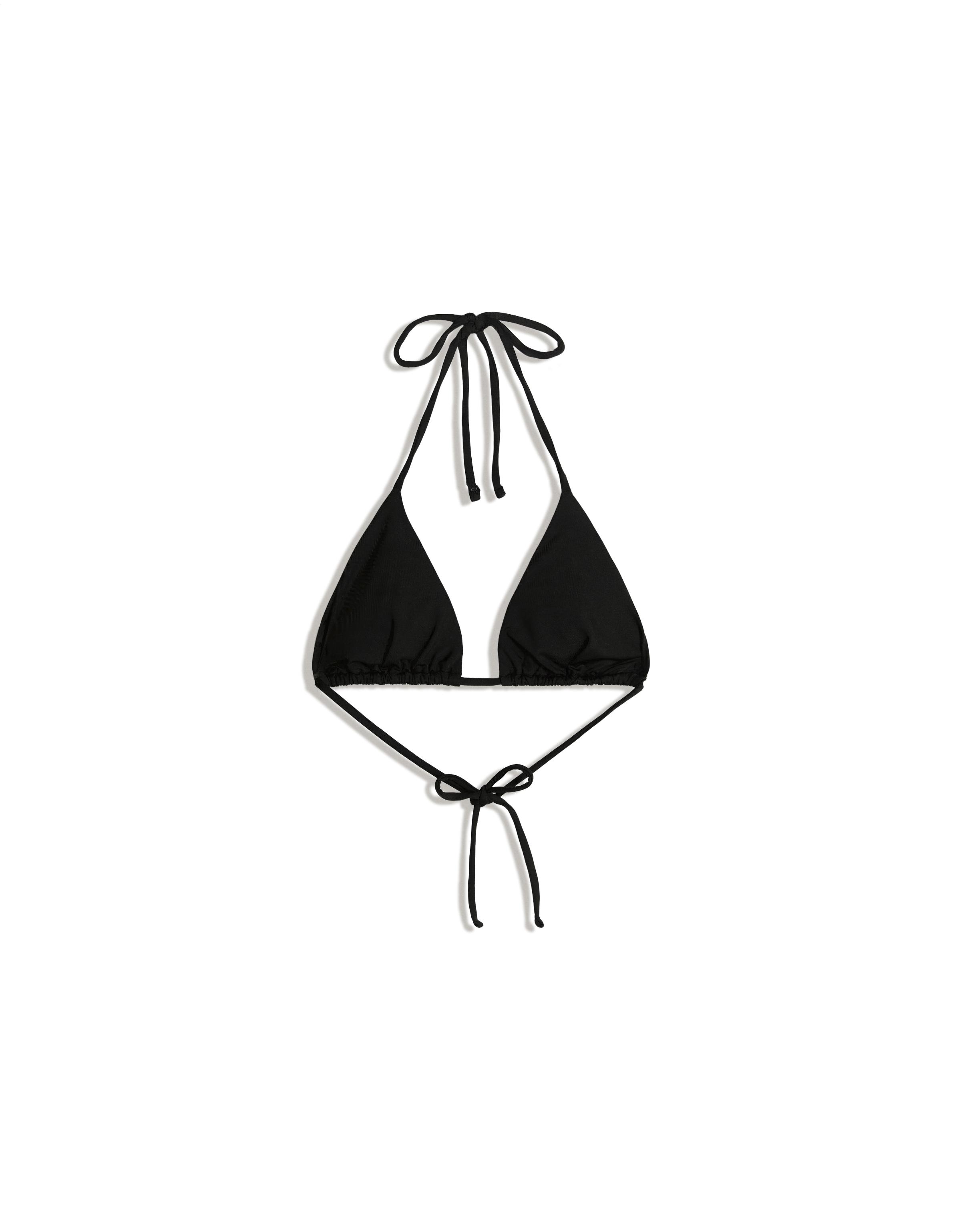 Triangle bikini top — Black
