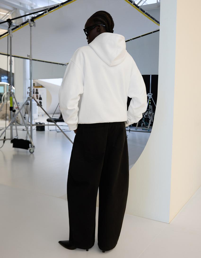 Sweatshirt Boxy fit dragão filtro digital-Branco