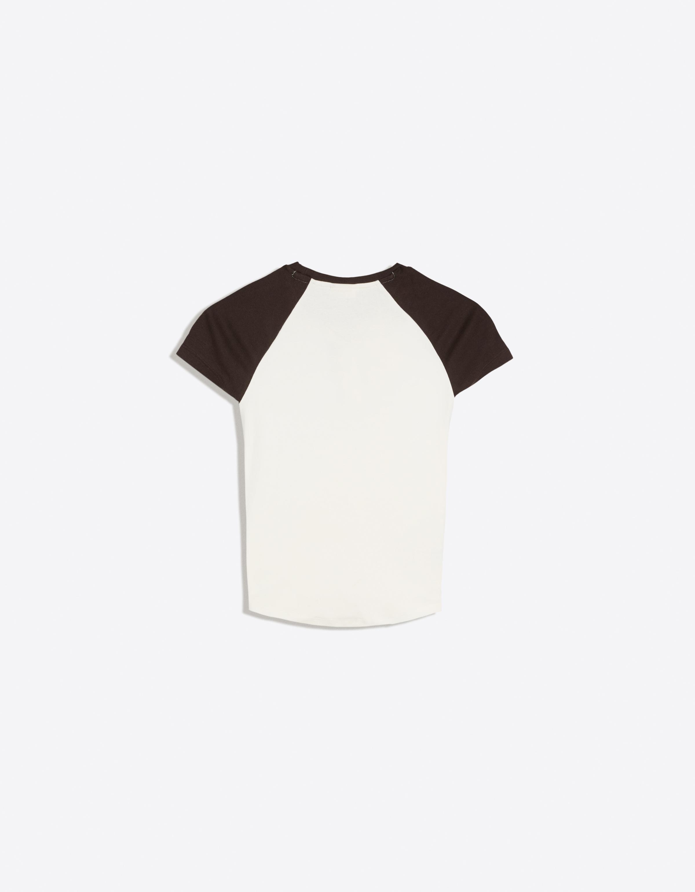 Fitted raglan T-shirt — Off white