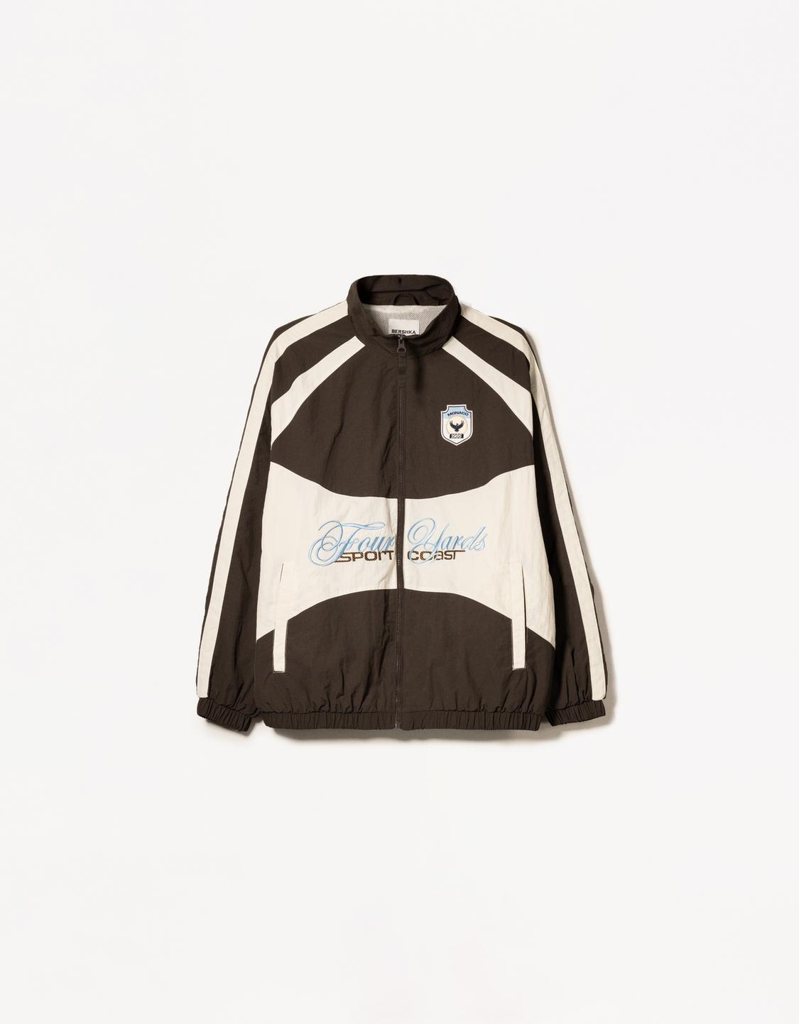 Printed technical jacket