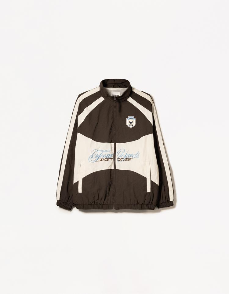 Printed technical jacket