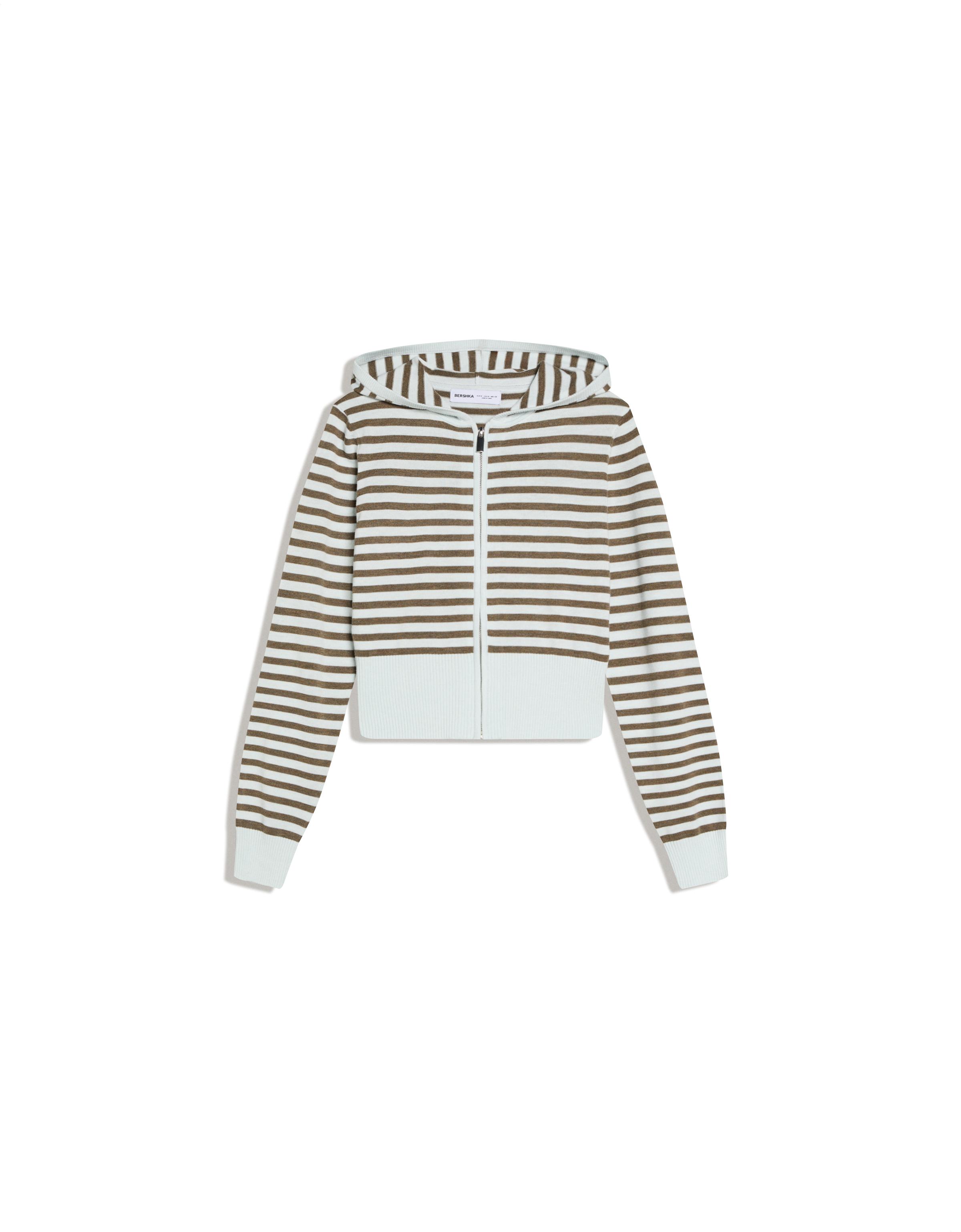 Çizgili kapüşonlu sweatshirt - Görsel 42