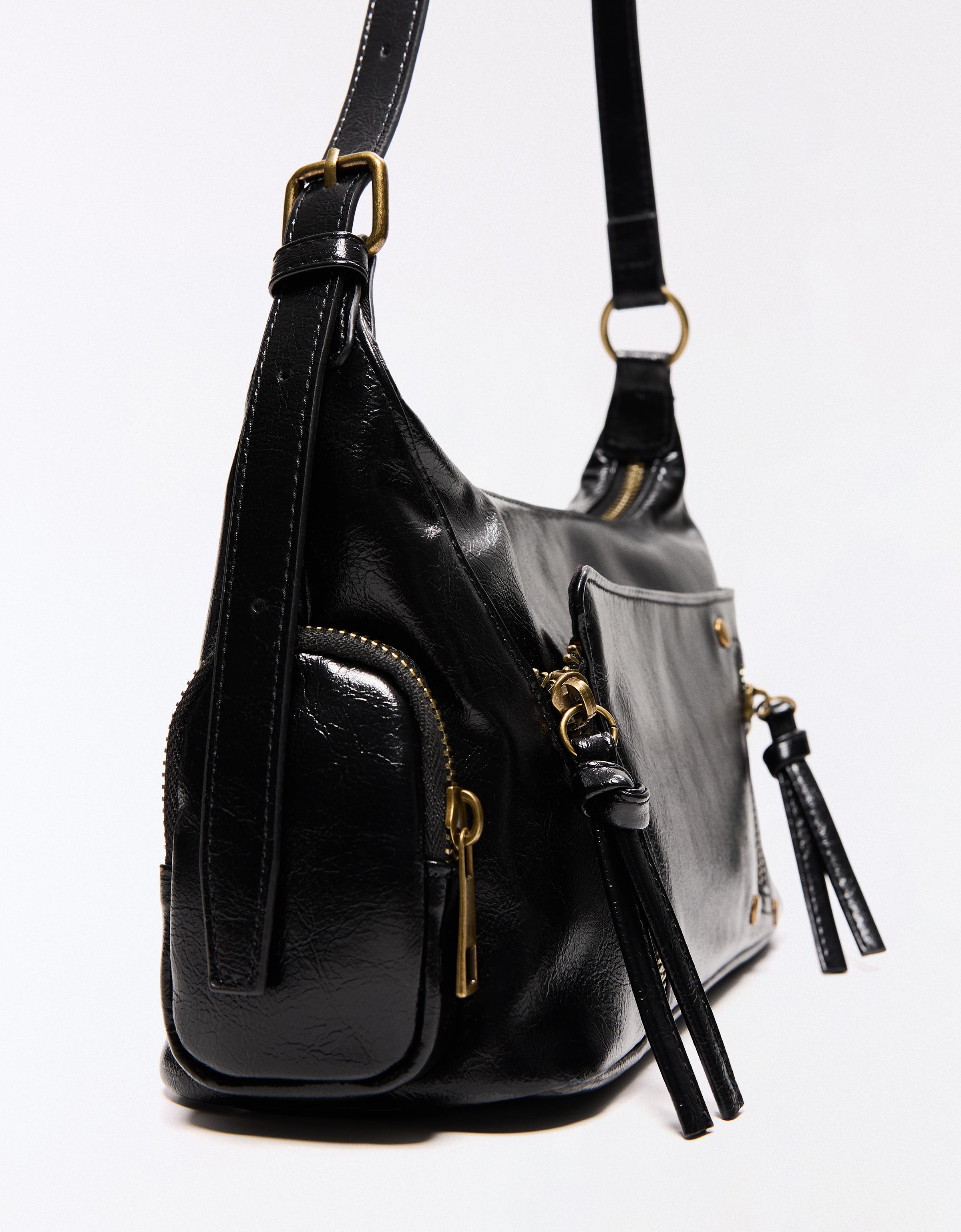 Mini zip bag — Black