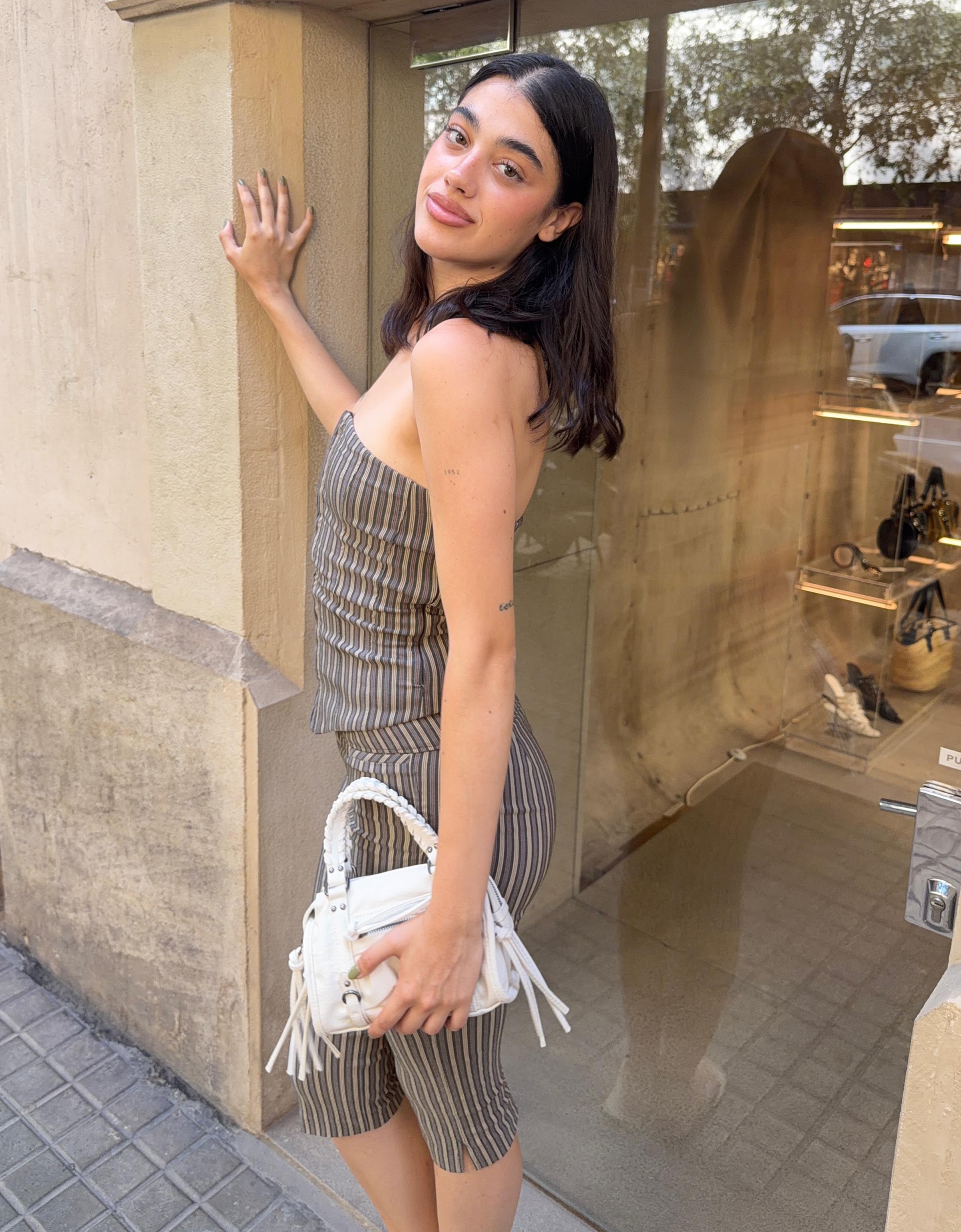 MINI BOWLING BAG — Off white