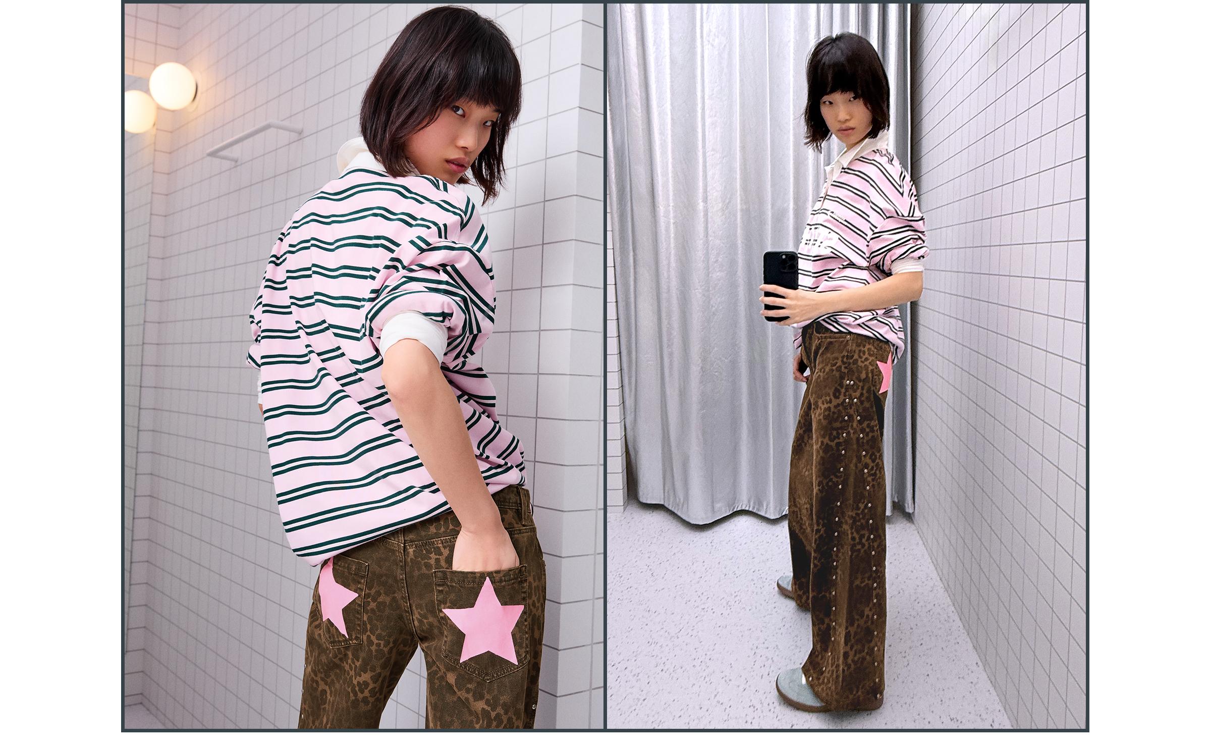 Straight fit fitilli kumaş pantolon - Görsel 55