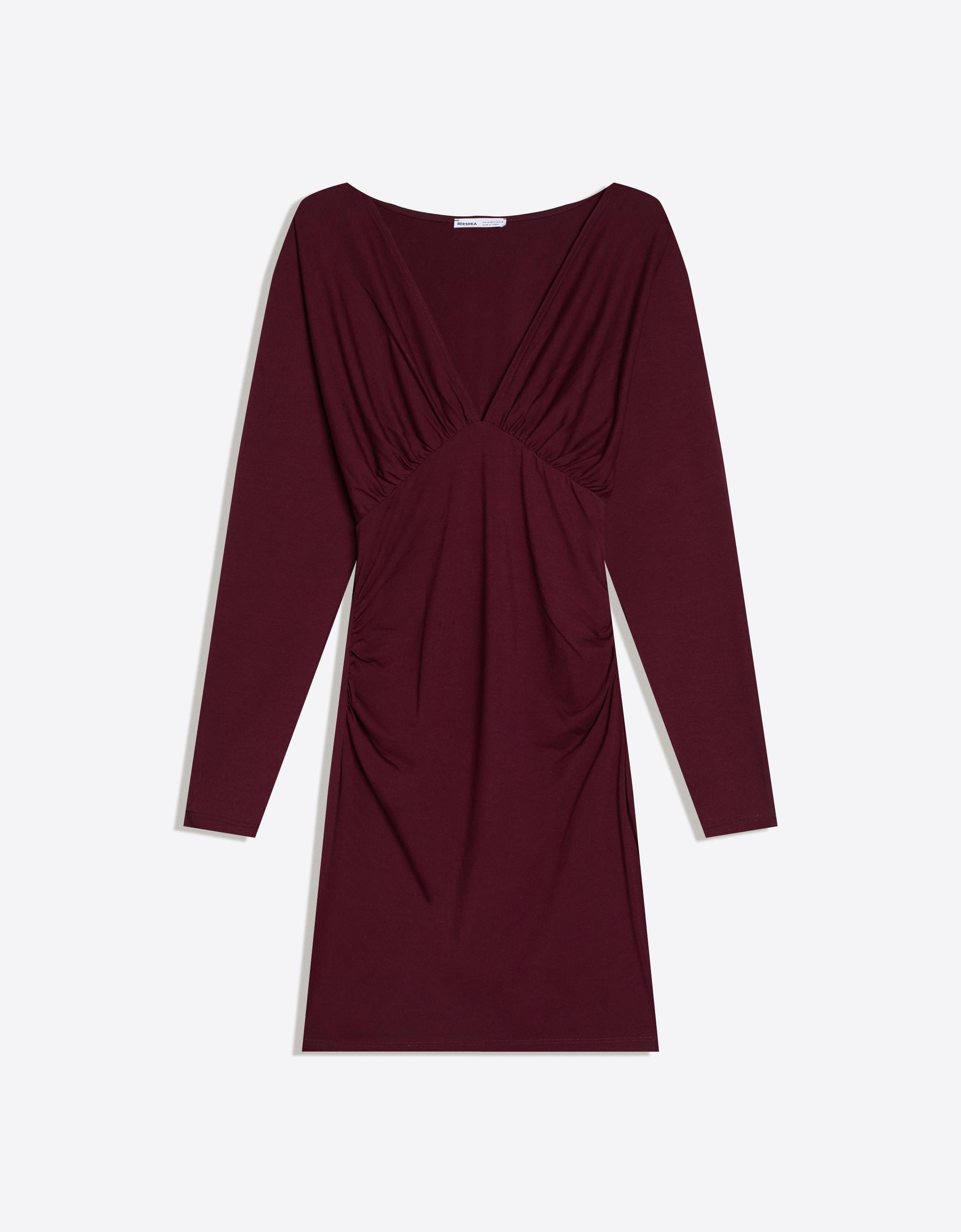 Büzgülü mini elbise - Görsel 59