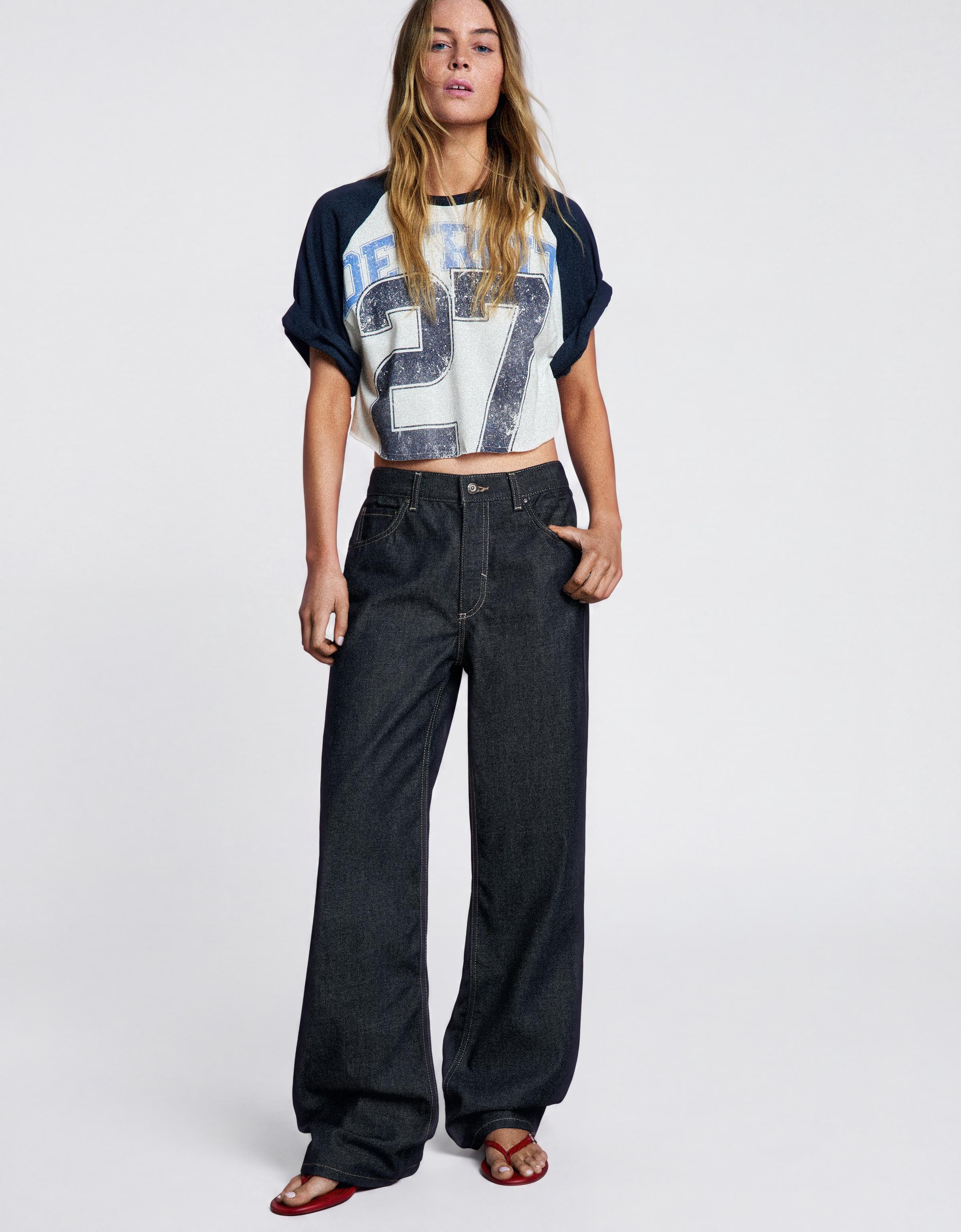 Straight baggy jeans — Navy