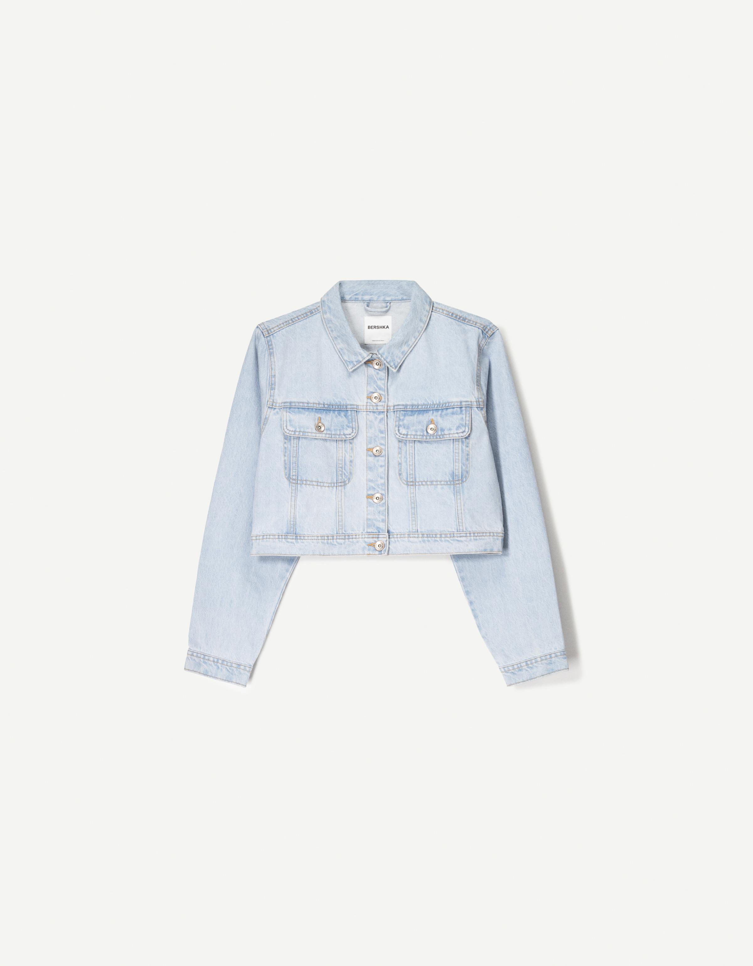Cropped denim jacket - Jackets and blazers - BSK Teen | Bershka
