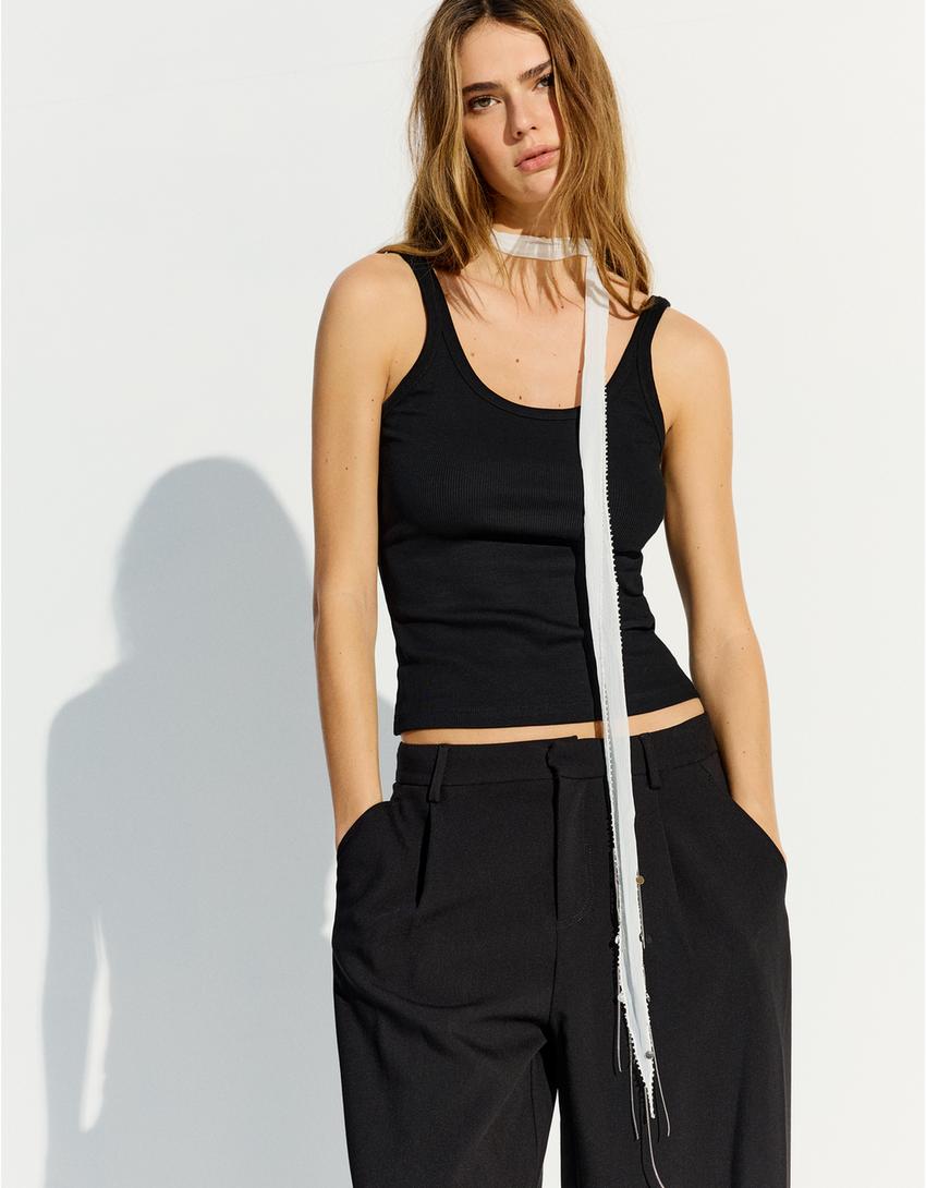 Çok amaçlı fular-Krem