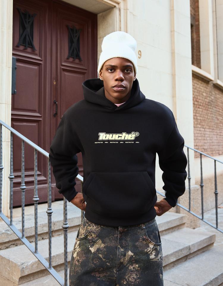 Sudadera capucha print